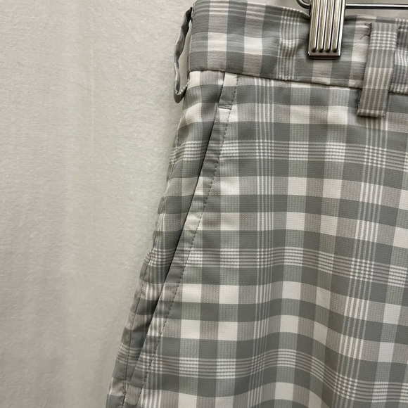 Nike Golf Dri Fit Grey White Gingham Short - Picture 5 of 12